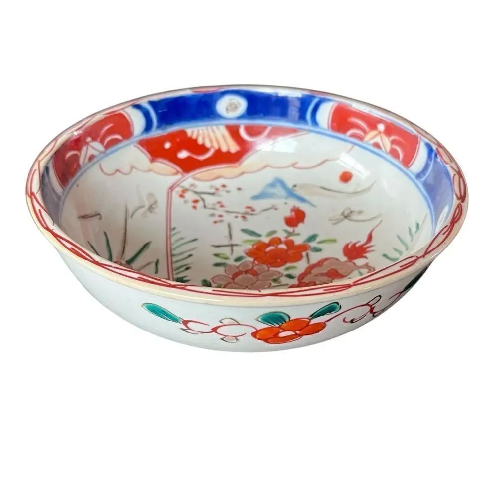 Japanese Imari Hand Painted Porcelain Bowl
